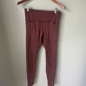 Brooks‎ Running Womens Leggings Size Small Terracotta Color 26 In Inseam
